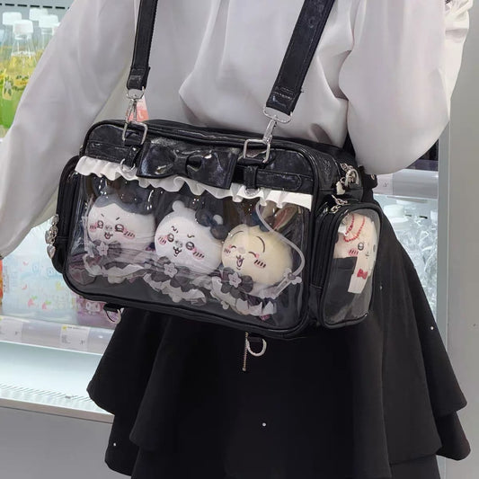 BLYTHE BJD travel bag for Blythe/OB24/1/6BJDProtective For Doll Handcrafted Handmade SHOWCASE/DISPLAYCASE/CARRYCASE 0112