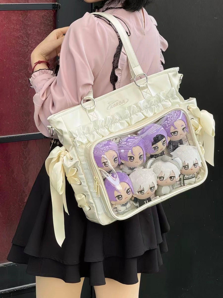 BLYTHE BJD travel bag for Blythe/OB24/1/6BJDProtective For Doll Handcrafted Handmade SHOWCASE/DISPLAYCASE/CARRYCASE 0109