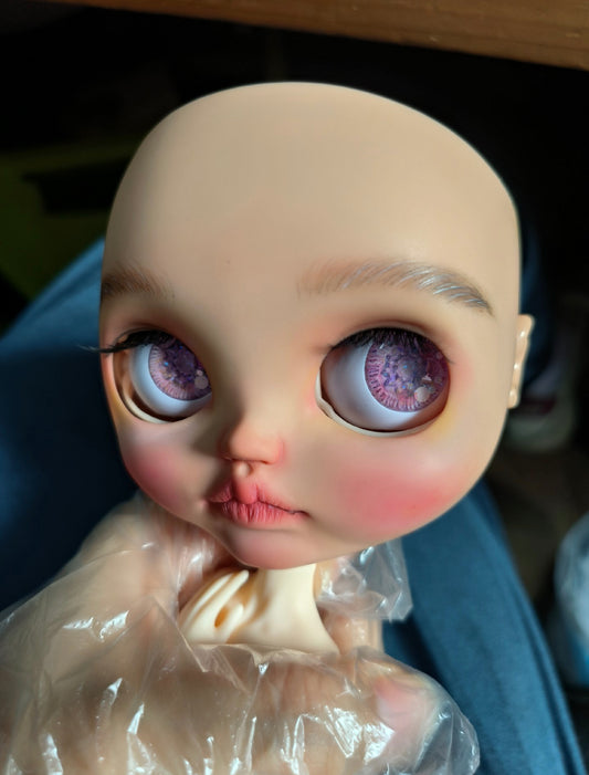 Blythe Doll Custom Faceplate with Makeup(Tank Skin) -RBL 202402