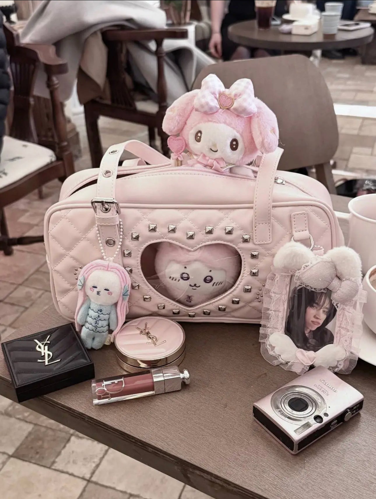 ITABAG Blythe Doll Diorama,dollhouse,Clear Pin Display Purse090