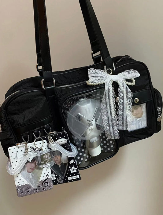 ITABAG BLYTHE BJD travel bag for Blythe/BJDProtective For Doll Handcrafted Handmade SHOWCASE/DISPLAYCASE/CARRYCASE 01209