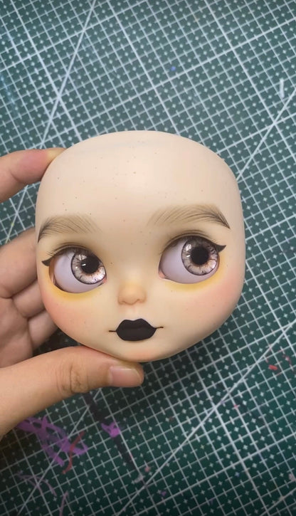 Halloween Blythe Doll Custom Faceplate with Makeup(Normal Skin) -RBL 010