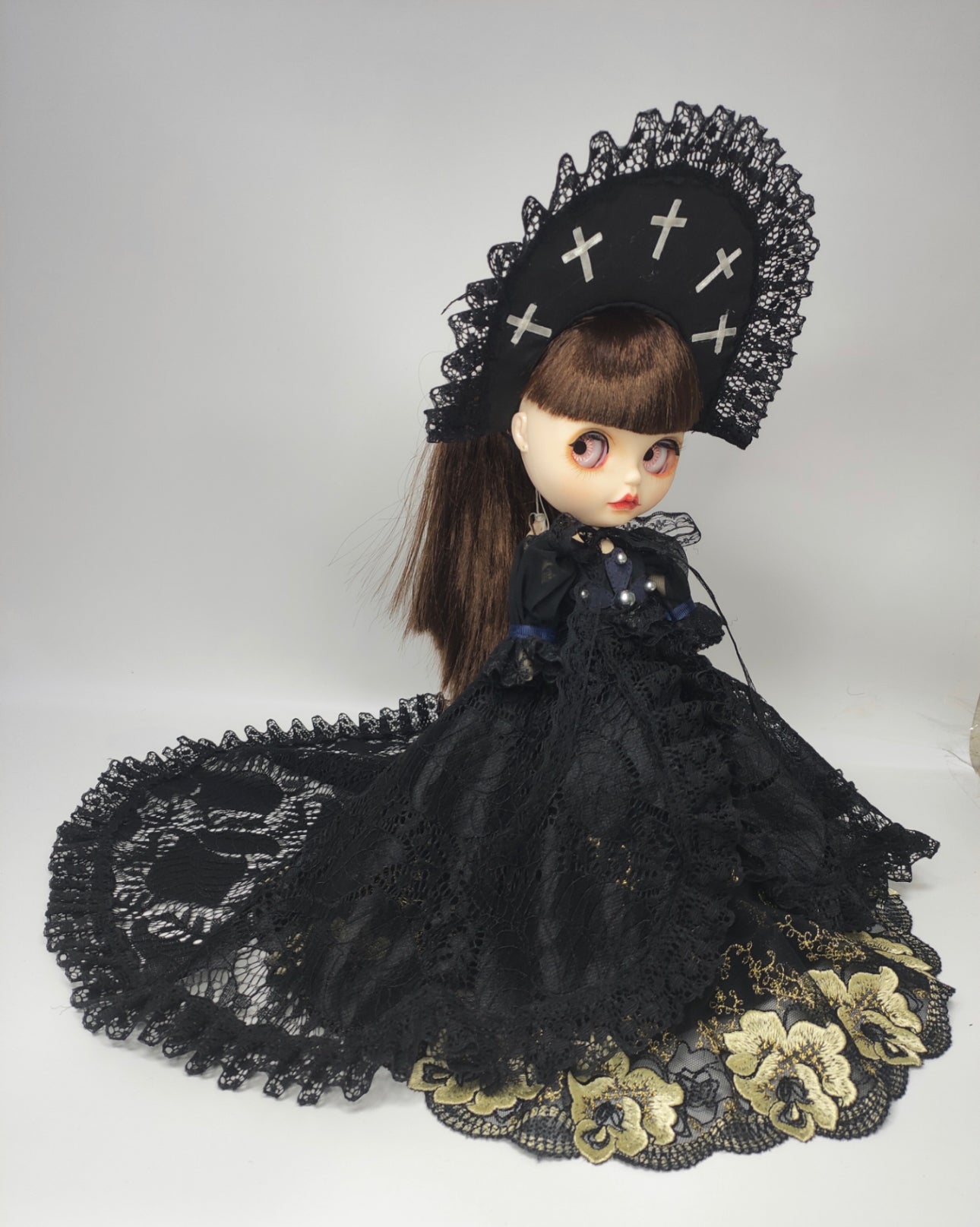 HALLOWEEN BLYTHE DOLL CLOTHE HANDMADE DRESS FOR 0B24/OB22 Edelweiss Day HALLOWEEN BLYTHE DOLL CLOTHE HANDMADE DRESS FOR 0B24/OB22 Edelweiss Day