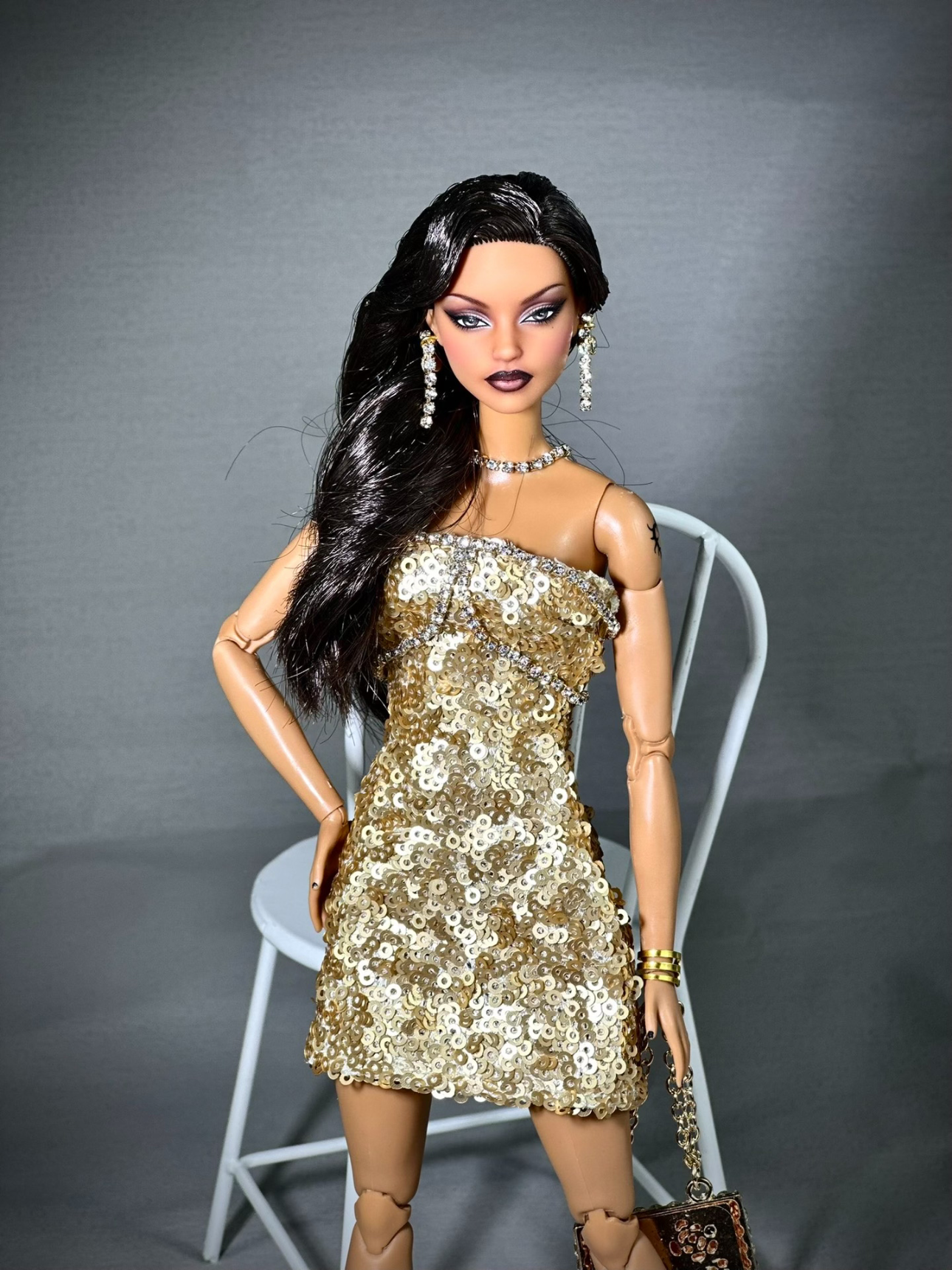 Custom Barbie doll ,Repaint OOAK Barbie Repainted Head,repaint custom OOAK Barbie Commission 02