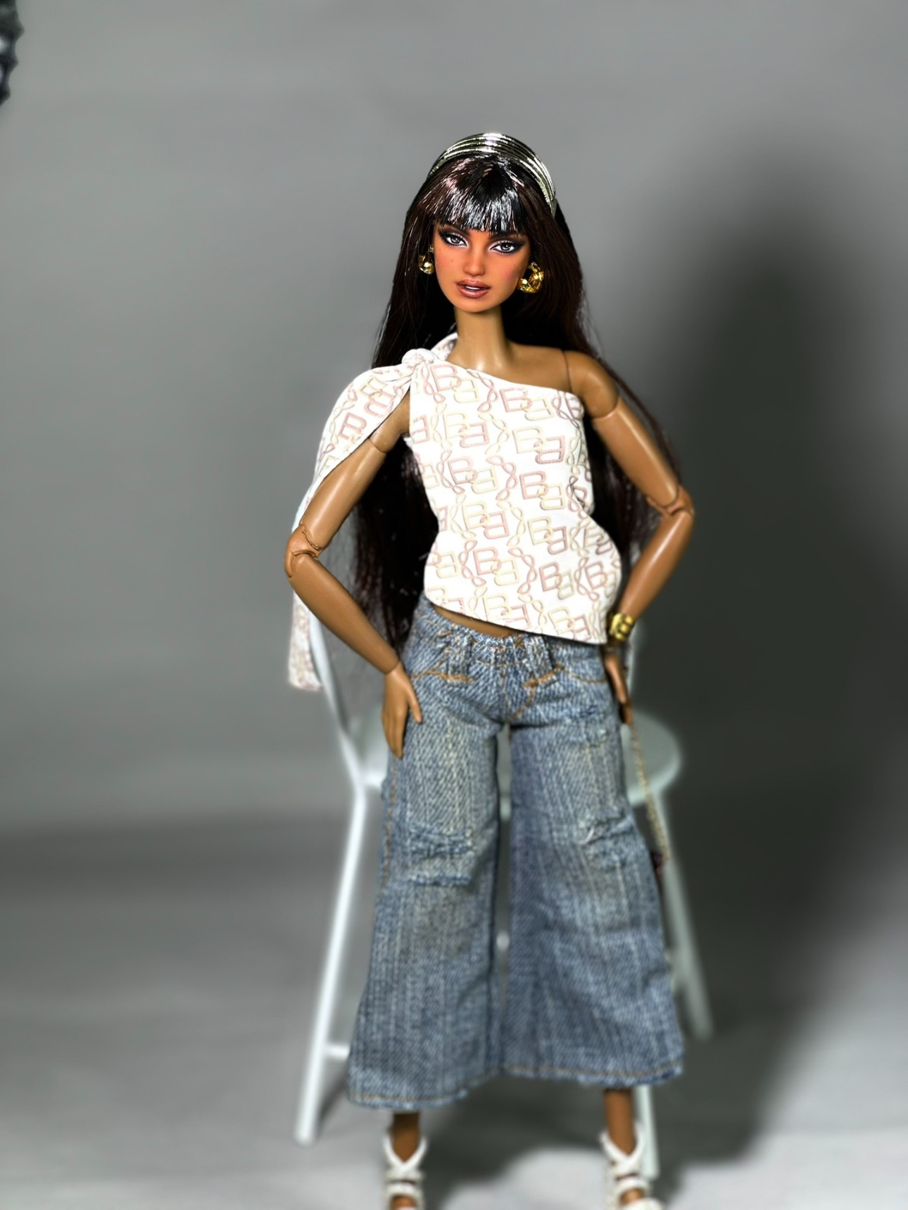 Custom Barbie doll ,Repaint OOAK Barbie Repainted Head,repaint custom OOAK Barbie Commission 089