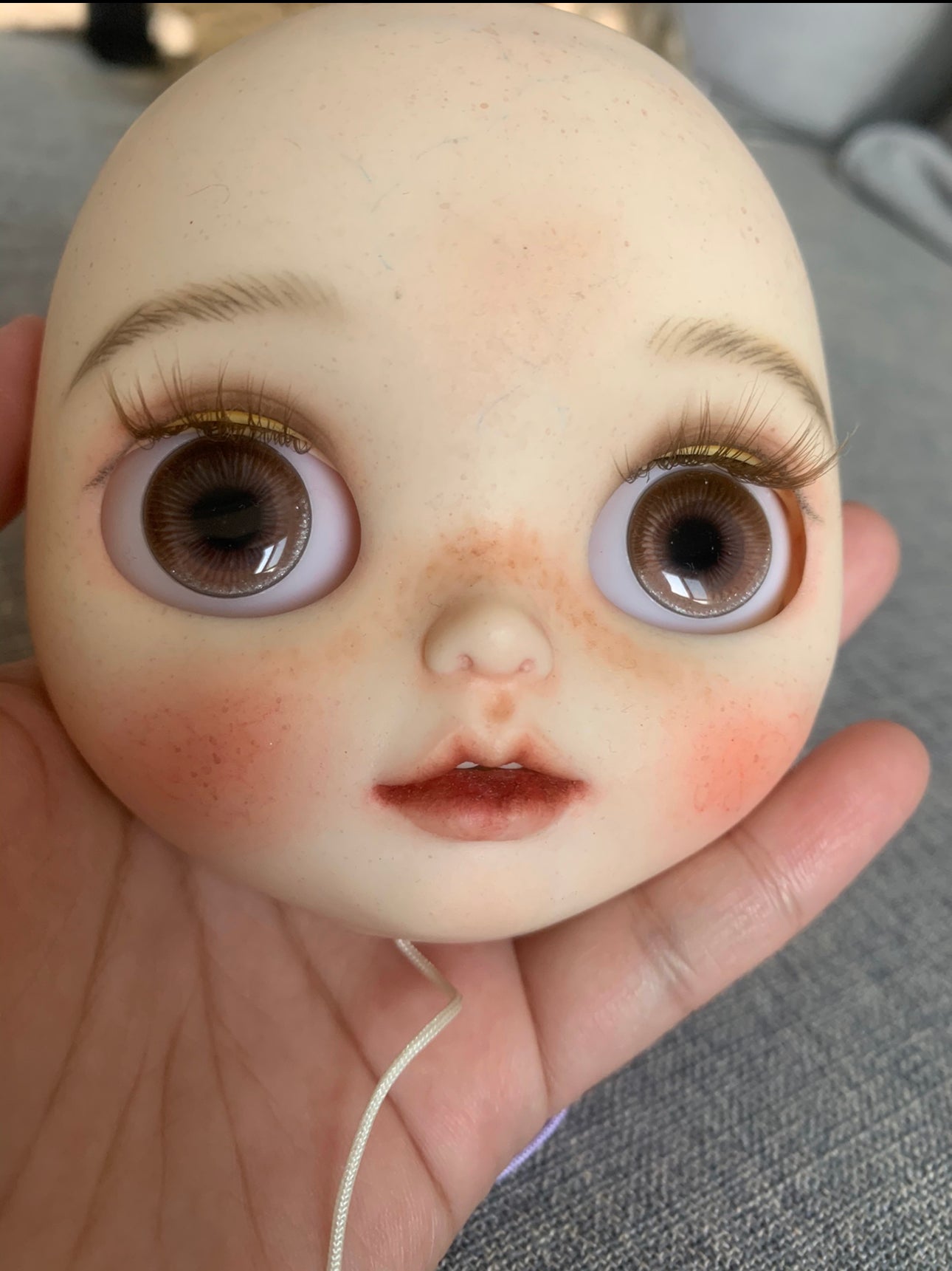Blythe Doll Custom Faceplate with Makeup(White Skin) -RBL 04