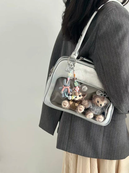 ITA BAG LABUBU,MAOMAO,BLYTHE BJD travel bag for Blythe/Protective For Doll SHOWCASE/DISPLAYCASE/CARRYCASE 070