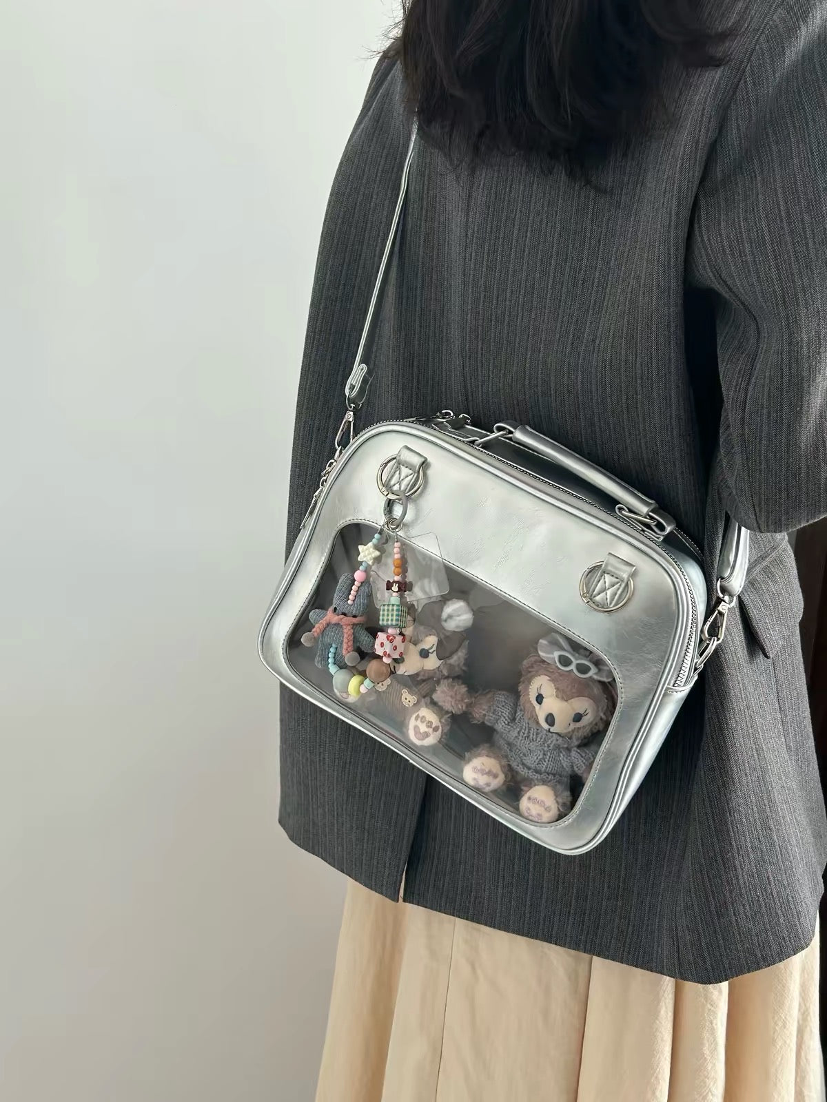 ITA BAG LABUBU,MAOMAO,BLYTHE BJD travel bag for Blythe/Protective For Doll SHOWCASE/DISPLAYCASE/CARRYCASE 070