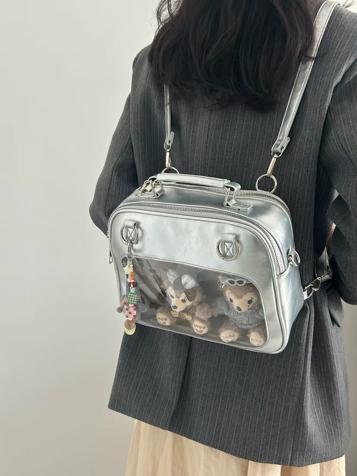 ITA BAG LABUBU,MAOMAO,BLYTHE BJD travel bag for Blythe/Protective For Doll SHOWCASE/DISPLAYCASE/CARRYCASE 070