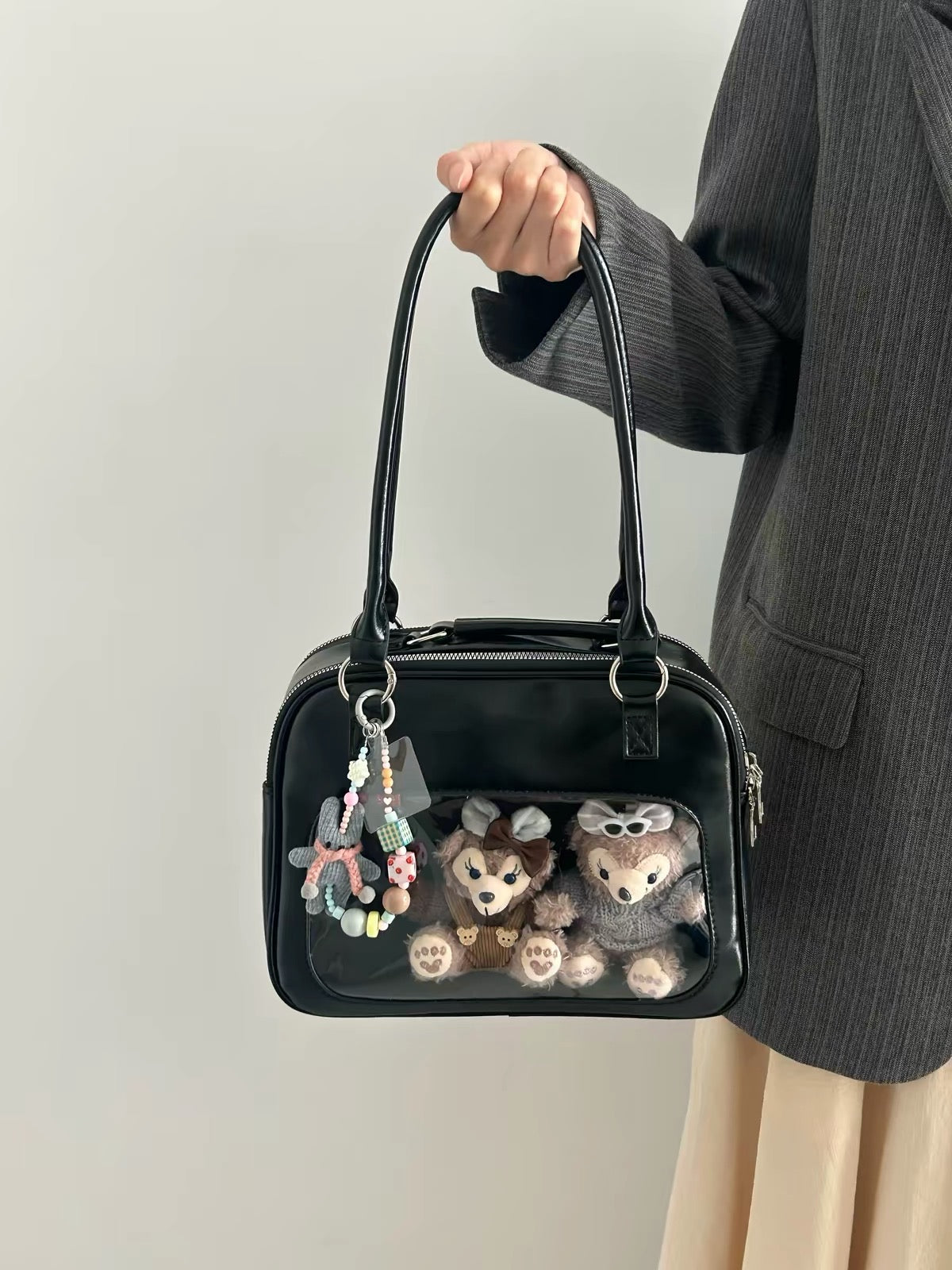 ITA BAG LABUBU,MAOMAO,BLYTHE BJD travel bag for Blythe/Protective For Doll SHOWCASE/DISPLAYCASE/CARRYCASE 070