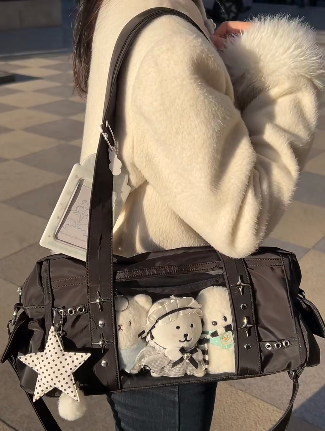 ITA BAG LABUBU,MAOMAO,BLYTHE BJD travel bag for Blythe/Protective For Doll SHOWCASE/DISPLAYCASE/CARRYCASE 0798