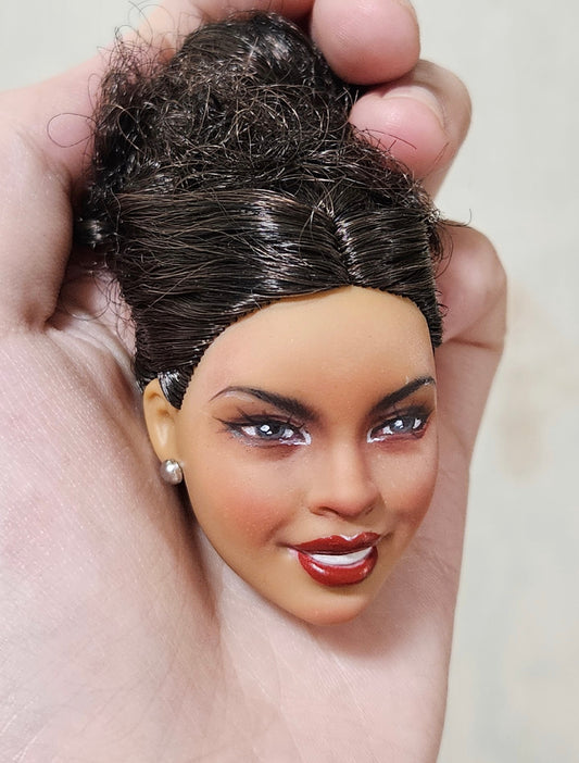 Custom Barbie doll ,Repaint OOAK Barbie Repainted Head,repaint custom OOAK Barbie Commission 03