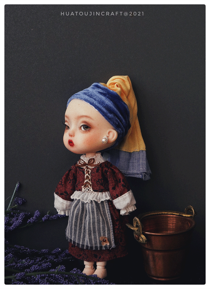 BLYTHE DOLL Pearl Maiden cloth raw material DRESS 04