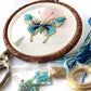 Chinese silk Bead Embroidered Hydrangea Embroidery Beginner Kit 09