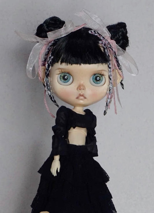 Blythe Doll Wig  Mohair Wig Doll Wig 9-10 inch Doll Wig dirty braid 01