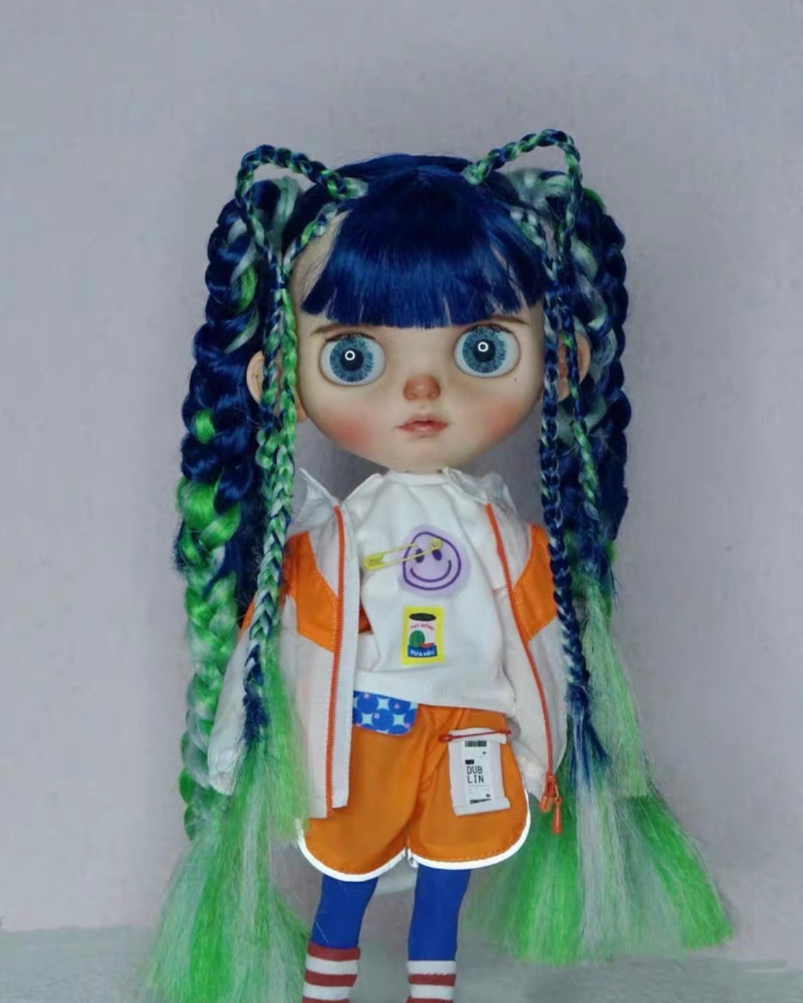 Blythe Doll Wig Mohair Wig Doll Wig 9-10 inch Doll Wig dirty braid 03