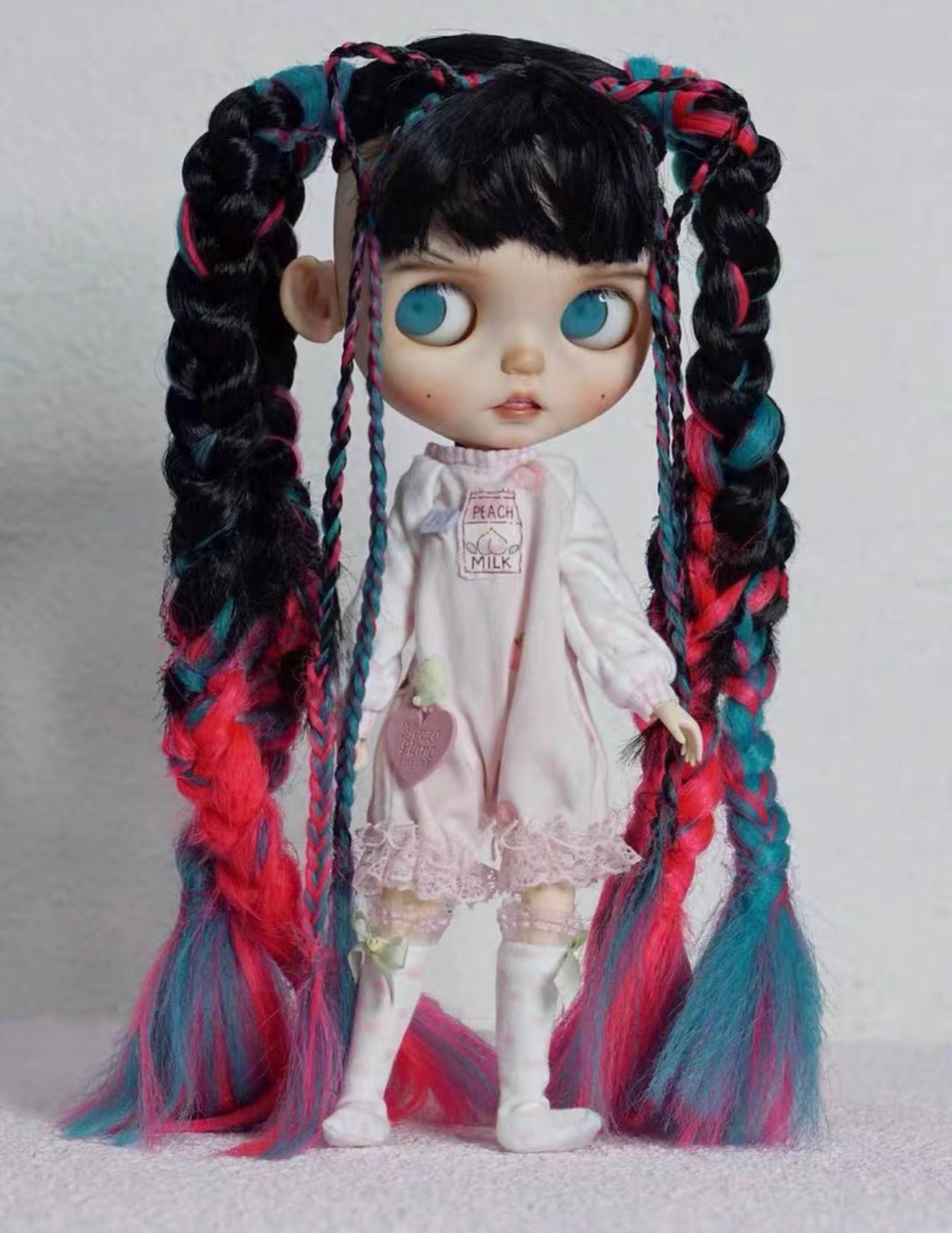 Blythe Doll Wig Mohair Wig Doll Wig 9-10 inch Doll Wig dirty braid 04