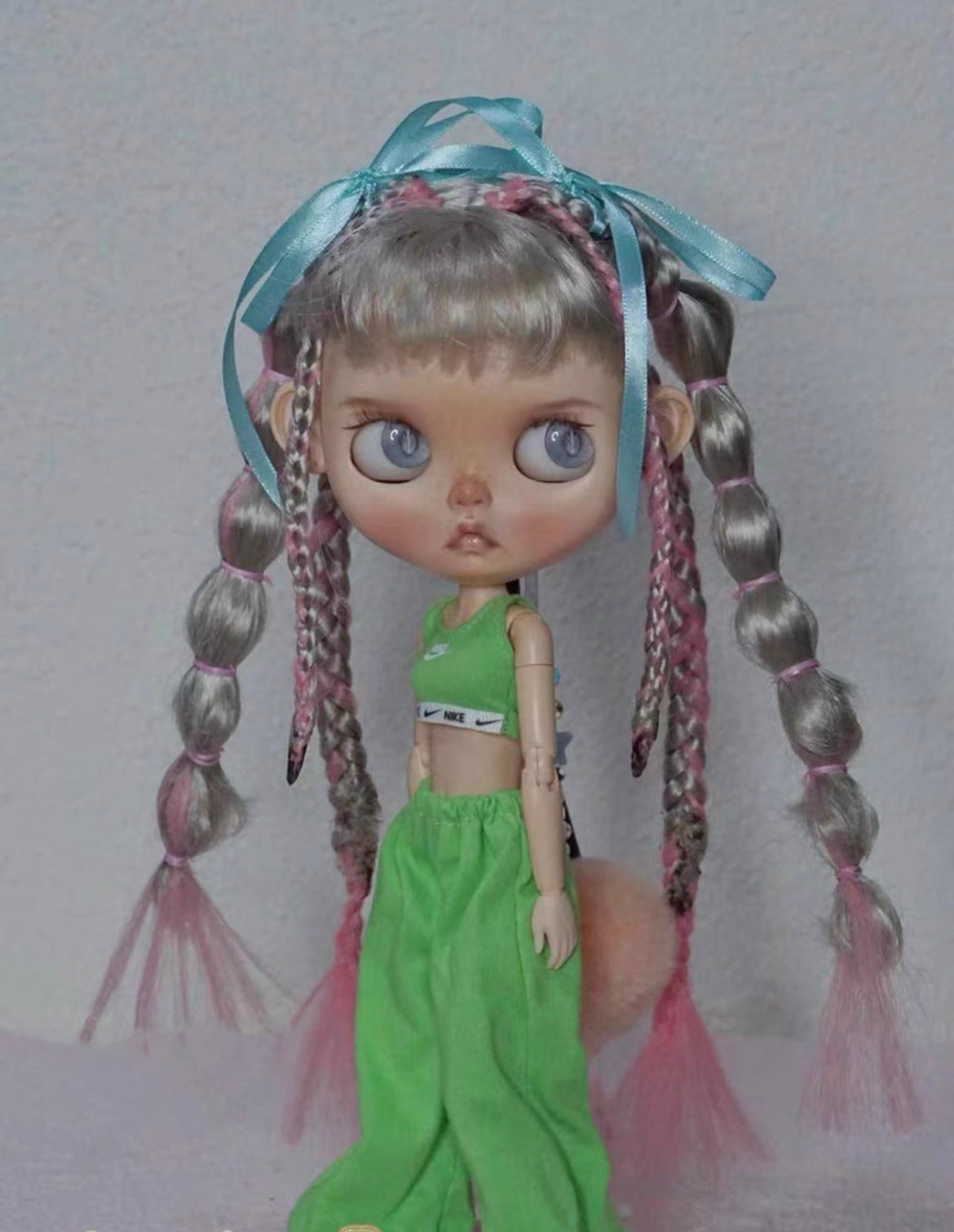 Blythe Doll Wig Mohair Wig Doll Wig 9-10 inch Doll Wig dirty braid 05