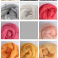 Needle felting supplies Spanish staple wool in 32 Animal colours , Perfect for Needle Felting/wet felting - 160g total