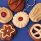 Needle Felting 《Cookies》Keychain needle felt Material Kit Handmade 1Set(6Cookies),needle felting for beginners 038
