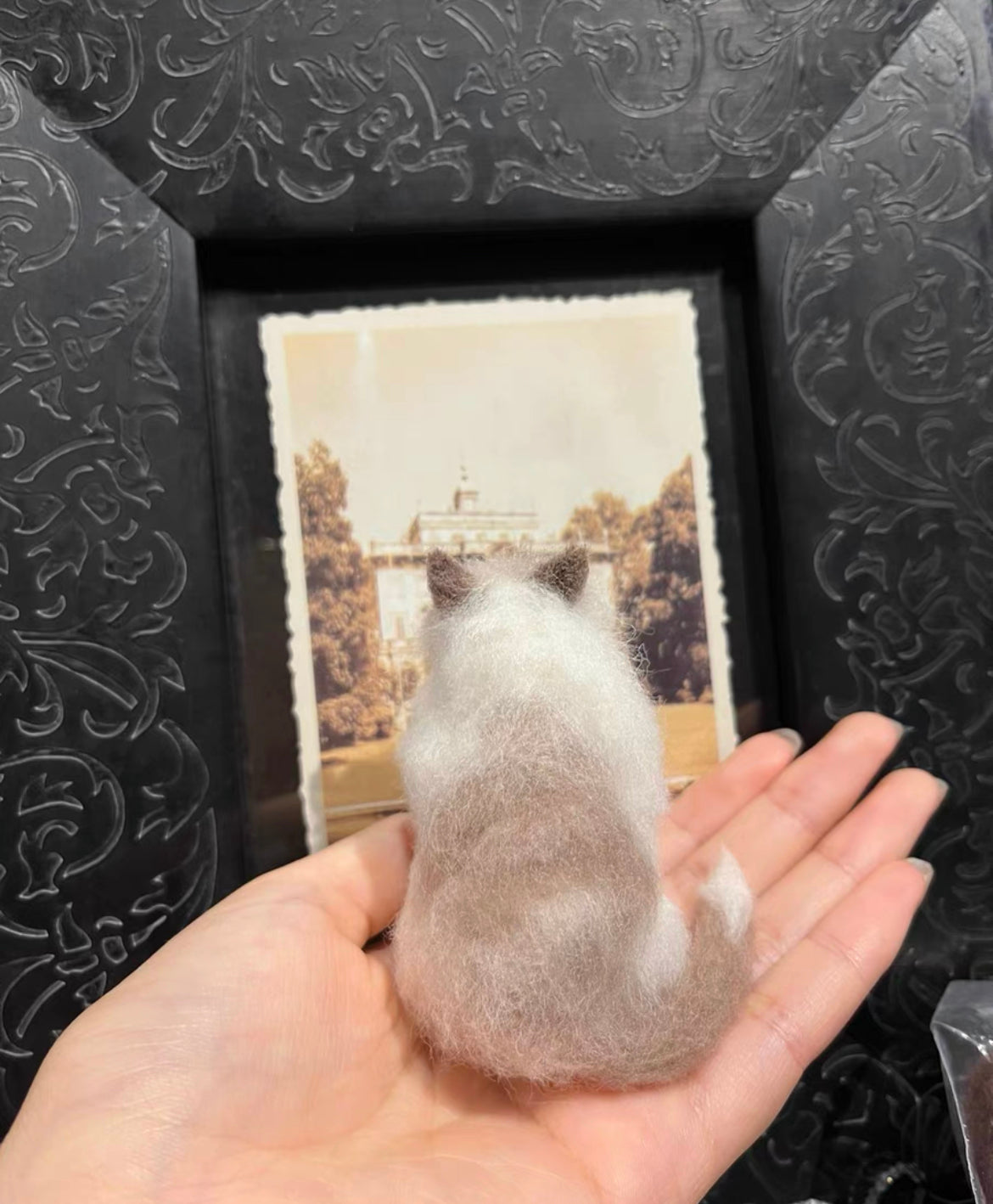 Needle Felted cat,Made to Order 01