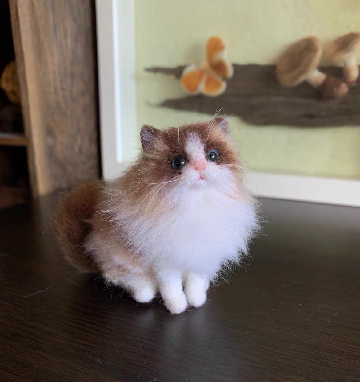 Needle Felted Cat,Made to Order09