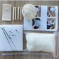 Needle Felting《sheep》 Material Kit with Light Handmade ,Animal Needle Felting Kit for Beginners 1set(2 sheeps)064