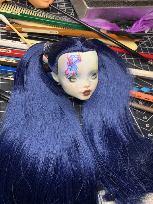 OOAK MONSTERHIGH DOLL CUSTOM,MONSTERHIGH DOLLS REPAINT ,FACEUPS 2023-02