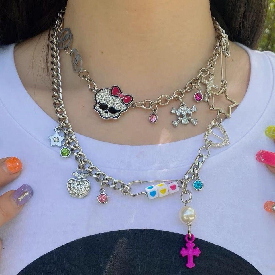 Monster high dolls bracelet/necklace/earring handmade 2023