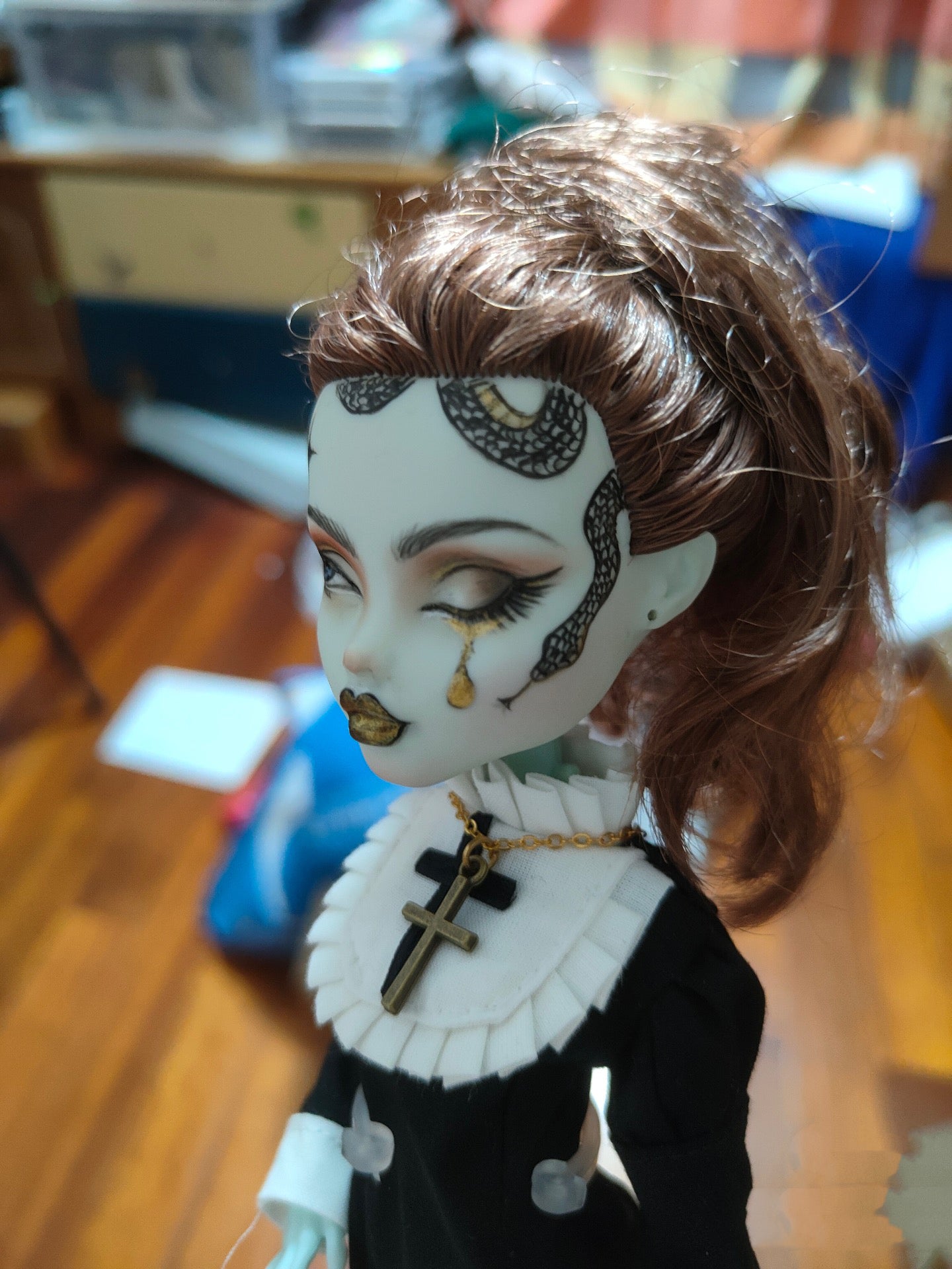 MONSTERHIGH DOLL 2022 halloween custom 063 repaint series limited collection