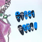 Monster high Frankie Stein inspired press on nails-custom art nails 02