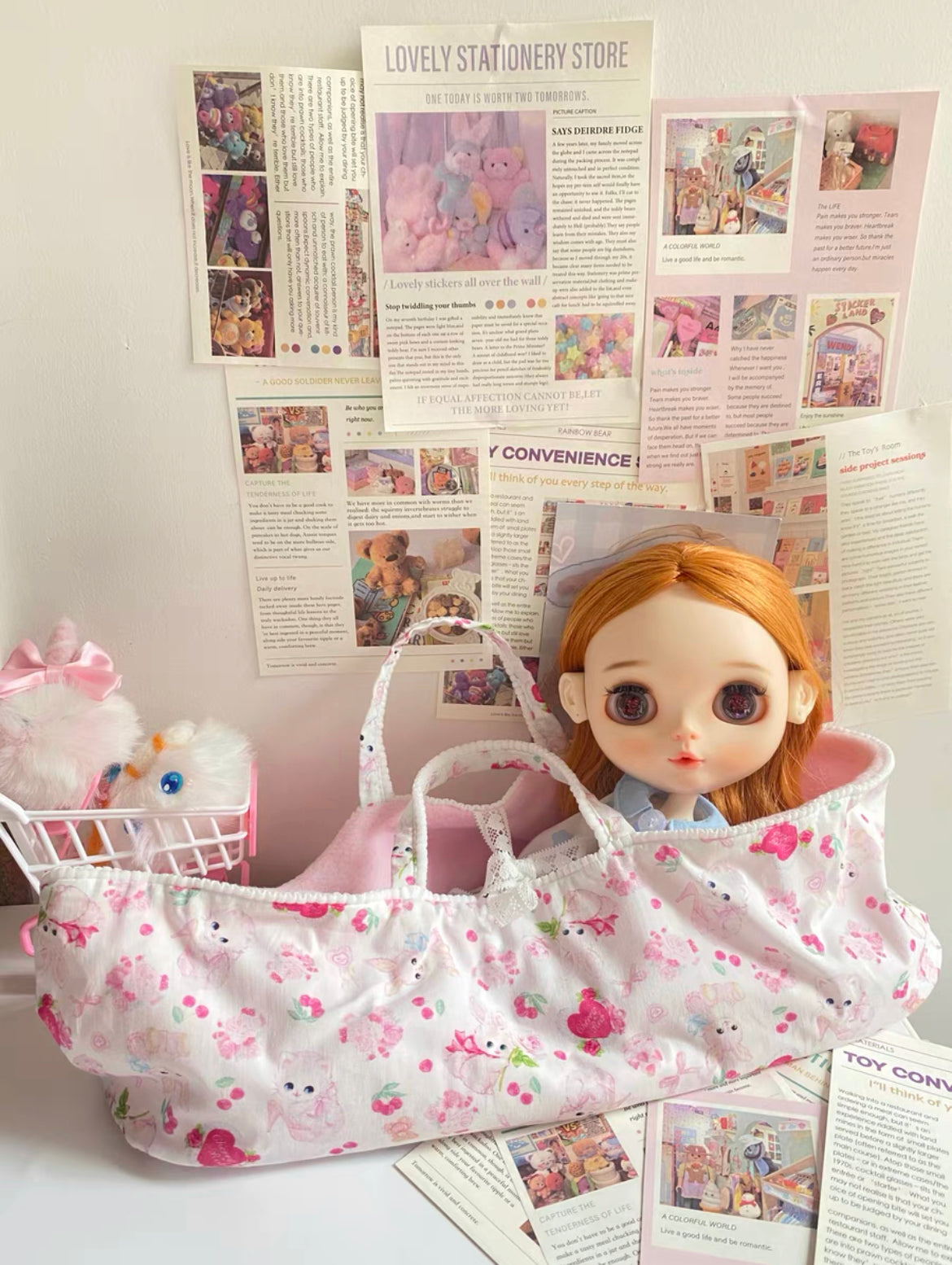 Protective and Stylish Blythe Doll sleep bag - Perfect for Travel and Storage 06