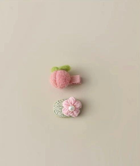 felt hair clip sets(4 pic) for kids