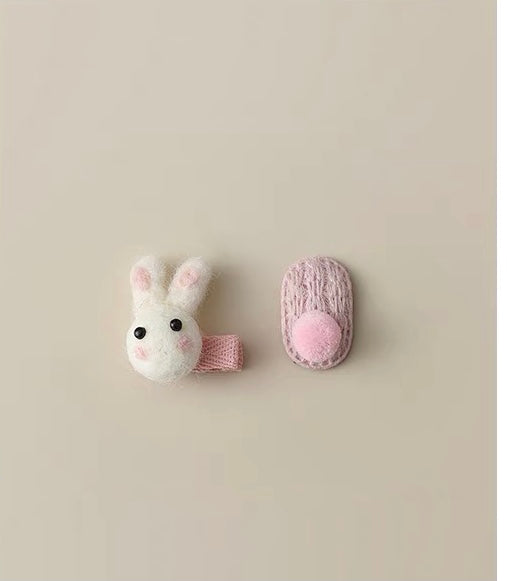 felt hair clip sets(4 pic) for kids