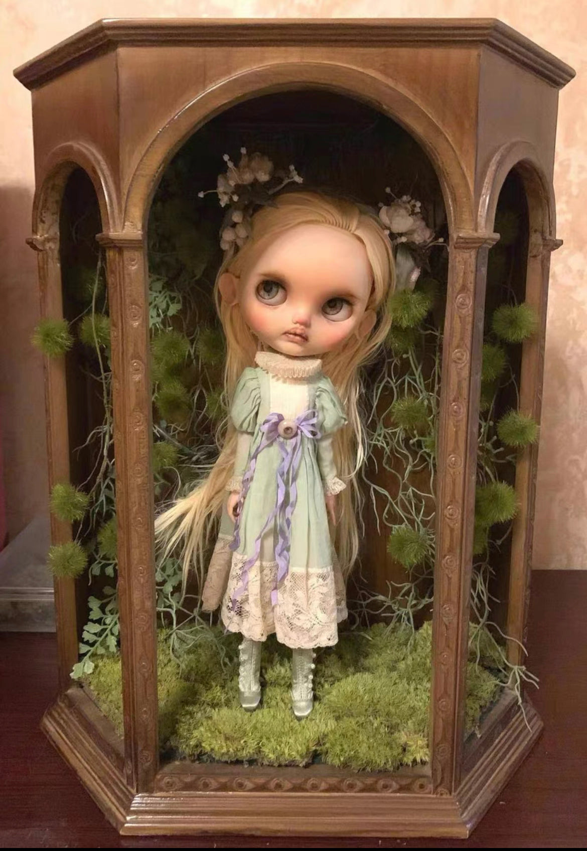 Blythe BJD DOLLHOUSE SHOW ROOM OB 11 BJD BLUYTHE DOLL SHOWCASE/DISPLAYCASE/CARRYCASE WITH 3 SIZE 03