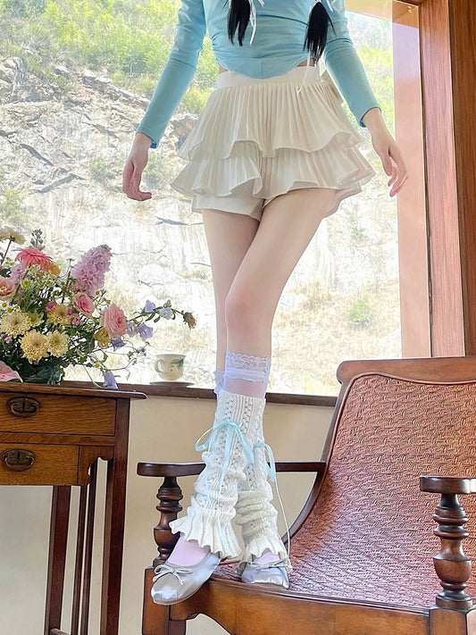 knee high socks,leg warmers 80s,y2k fashion,y2k style, summeroutfit（buy 1 get 1 free)014