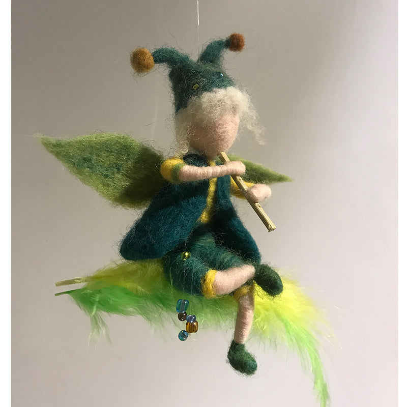 Guardian angel needle felted waldorf doll fairy doll, wool Material Kit Halloween Christmas Gift06
