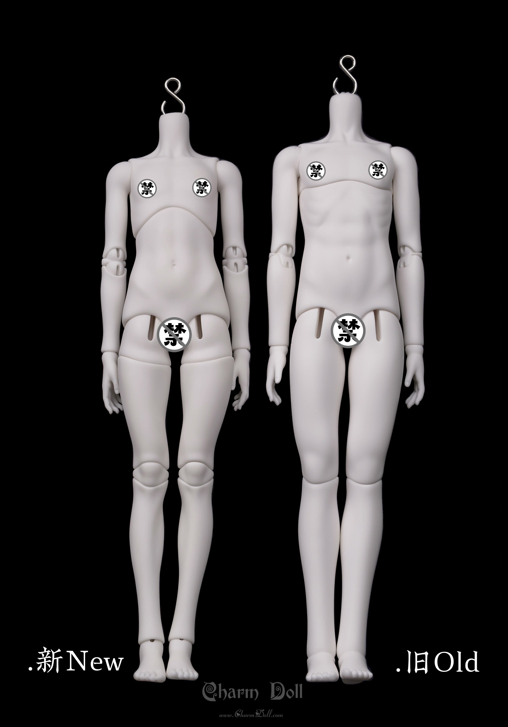 BJD DOLL CharmDoll 1/6 45cm Second Generation MALE BODY（CDB-B45-02）SD